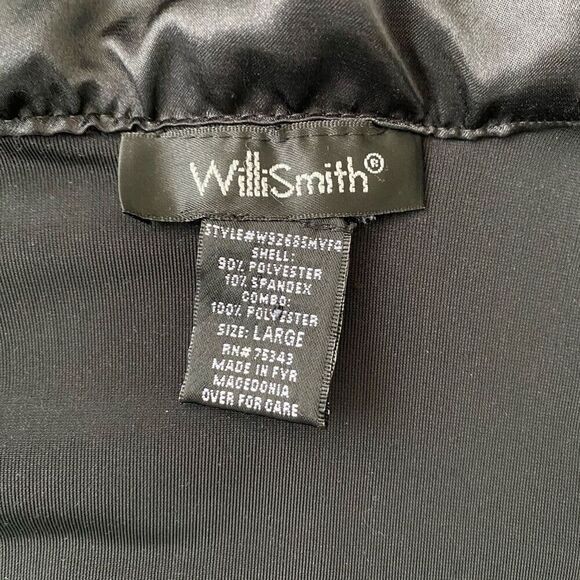 Willi Smith women L velour matching suit w/zip up jacket and cargo pants black - Picture 5 of 16